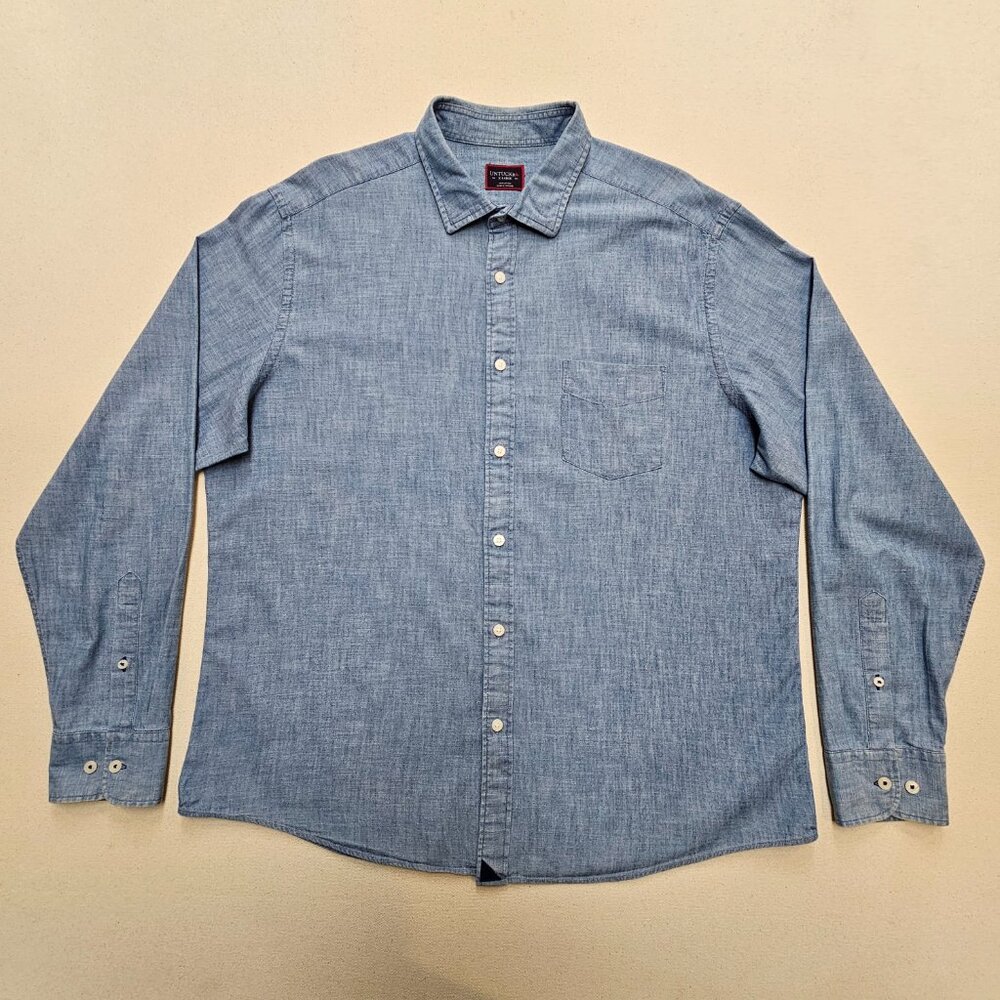 Untuckit Chambray Regular Fit Button Down Xl - image 2